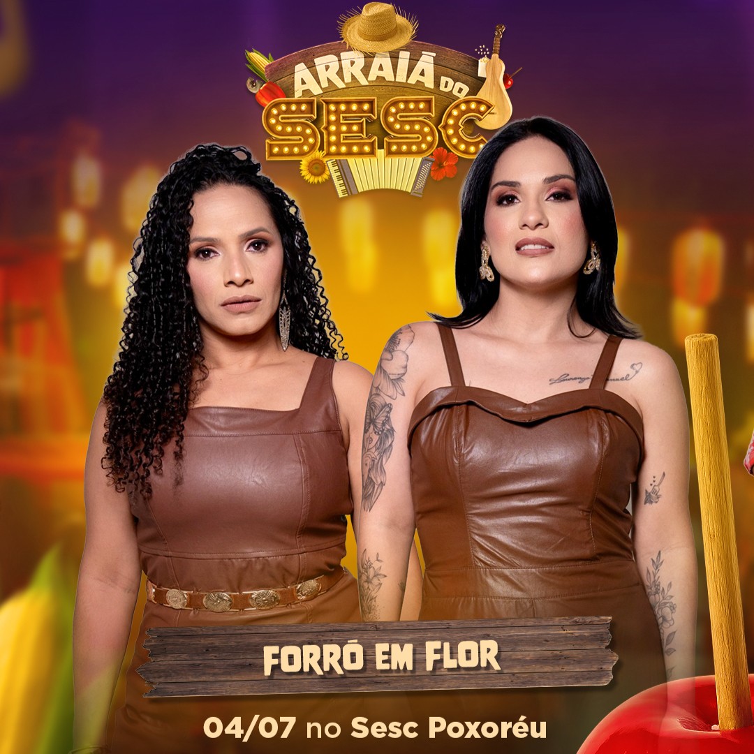 Programação do Arraiá Sesc 2026 em Poxoréu contempla muita música e brincadeiras julinas 