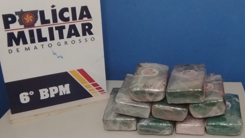 Polícia Militar prende mulher com nove tabletes de maconha em Cáceres
