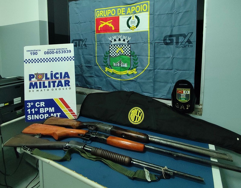 PMMT prende Casal suspeito de roubos a propriedades rurais em Sinop