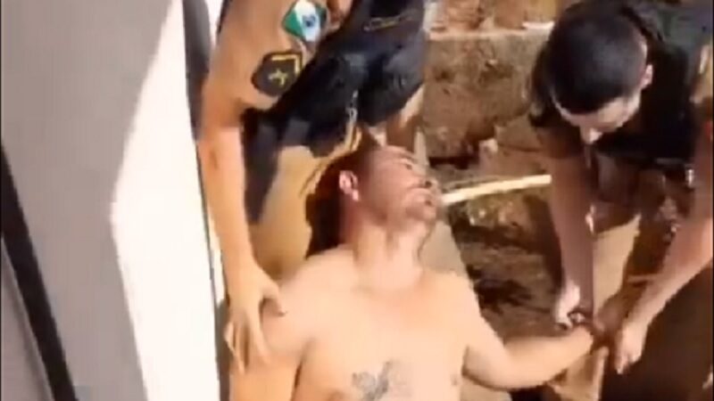 VIDEO: Policiais agridem morador da cidade de Mangueirinha (PR)