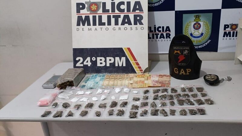 Cinco pessoas são presas em flagrante por tráfico de drogas em Cuiabá