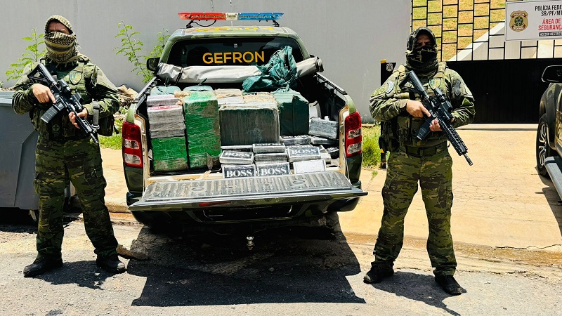 Operação integrada da PF e Gefron leva à apreensão de 552 kg de cocaína em Várzea Grande