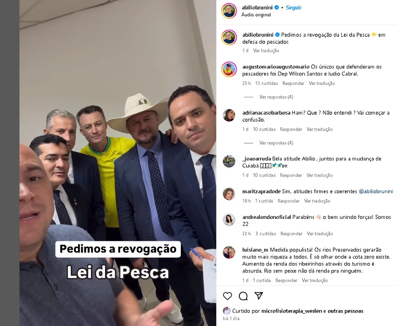 Deputado acusa Abílio de golpe eleitoreiro para ganhar apoio da cadeia pesqueira de Mato Grosso; vídeo