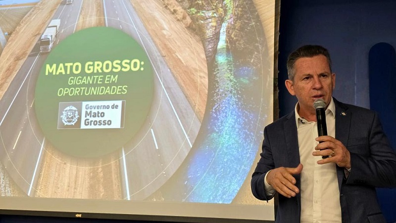 "MT é um Estado seguro, estável e que inspira confiança para investir", afirma governador em evento ao mercado financeiro