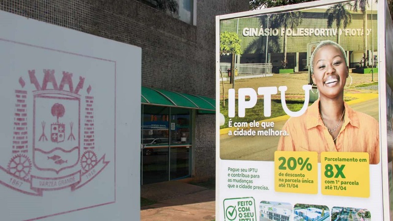 Várzea Grande prorroga prazo do IPTU com 20% de desconto