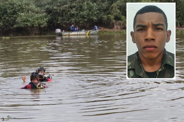 Soldado do Exército de 19 anos morre afogado ao tentar atravessar o Rio Paraguai