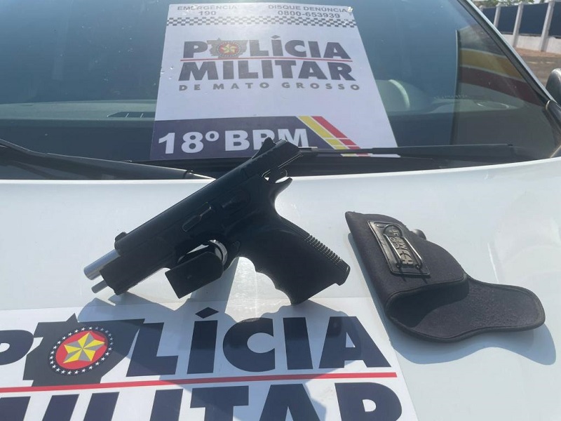 Polícia Militar aprende arma de fogo, munições e dupla suspeita por tentativa de homicídio