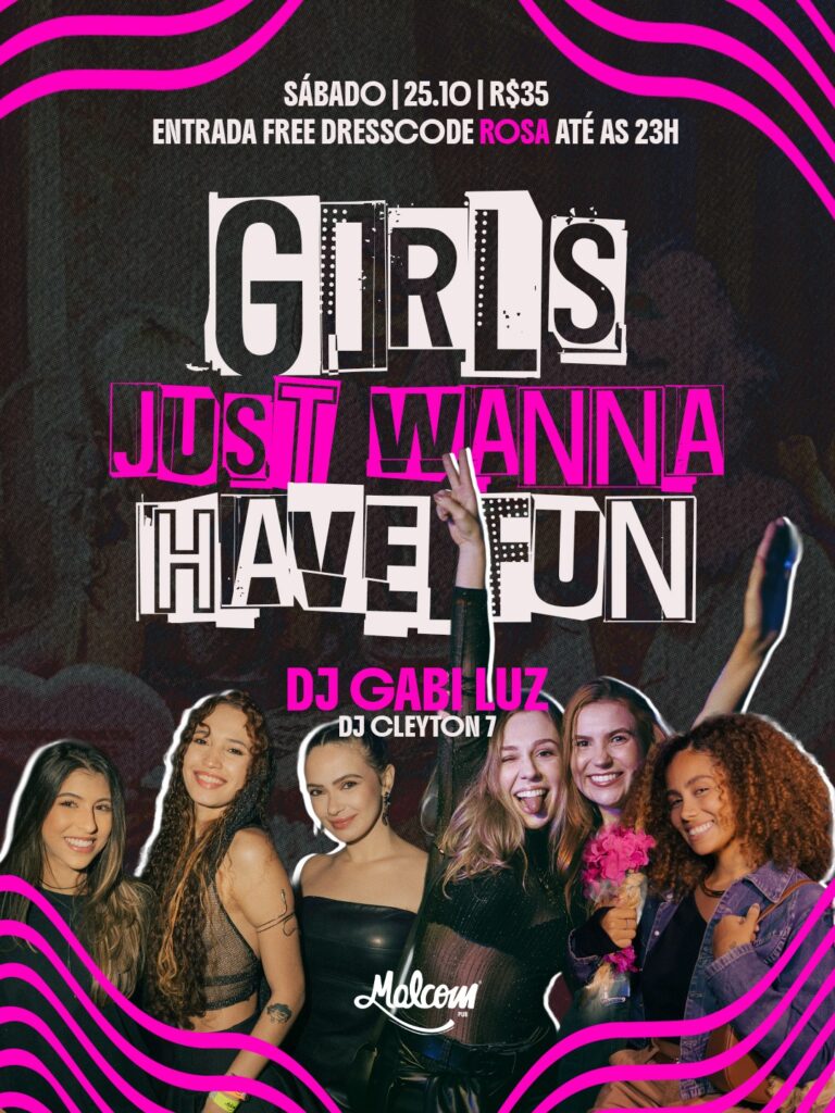 Evento reúne artistas e DJs em programação feminina em apoio à campanha de prevenção ao câncer de mama

O Malcom Pub entra no ritmo do Outubro Rosa neste sábado (25), com uma programação totalmente feminina e repleta de atitude. Em uma noite de muito rock, energia e conscientização, o evento celebra a força e o poder das mulheres, dentro e fora dos palcos.

No Pub, o som fica por conta de Bel Priori, que apresenta sucessos de Ariana Grande, Avril Lavigne, Paramore e Pitty e muito mais. A cantora Jehel também sobe ao palco com um repertório que inclui Evanescence, Tina Turner, Iron Maiden, Heart, Bon Jovi, Rita Lee e Depeche Mode.

Enquanto isso, no Club, a festa Girls Just Wanna Have Fun será conduzida pelos DJs Gabi e Cleyton 7, com hits que prometem animar o público durante toda a noite.

DRINK SOLIDÁRIO

Além de música e diversão, a noite tem um propósito solidário, parte da renda obtida com o drink especial “Lady Rock” será destinada ao MT Mama, instituição que apoia mulheres em tratamento contra o câncer de mama.

O ingresso sai por R$ 35, mas quem chegar de rosa até as 23h entra de graça. As portas abrem às 21h.

O evento reforça a mensagem de que cuidar da saúde também é um ato de coragem e consciência.