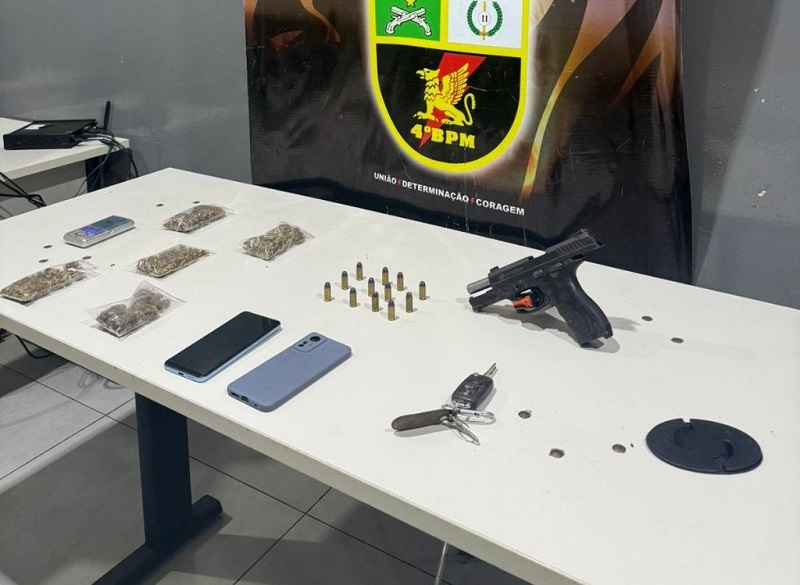 Polícia Militar prende suspeita envolvida em sequestro em Várzea Grande com arma e drogas