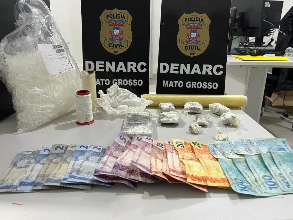 Homem preso por tráfico de drogas no Ribeirão do Lipa