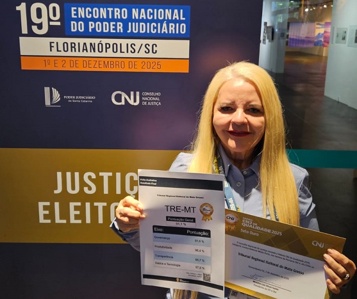 TRE-MT conquista Selo Ouro no Prêmio CNJ de Qualidade 2025