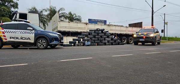 806 quilos de maconha são apreendidos pela PRF e Policia Militar em Nova Mutum