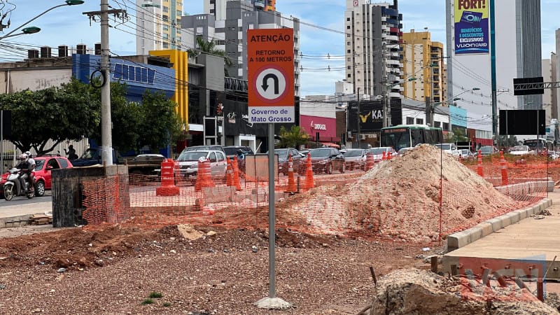 FRENTE DE TRABALHO : obras do BRT deixará transito congestiona na AV Mato Grosso com a Prainha