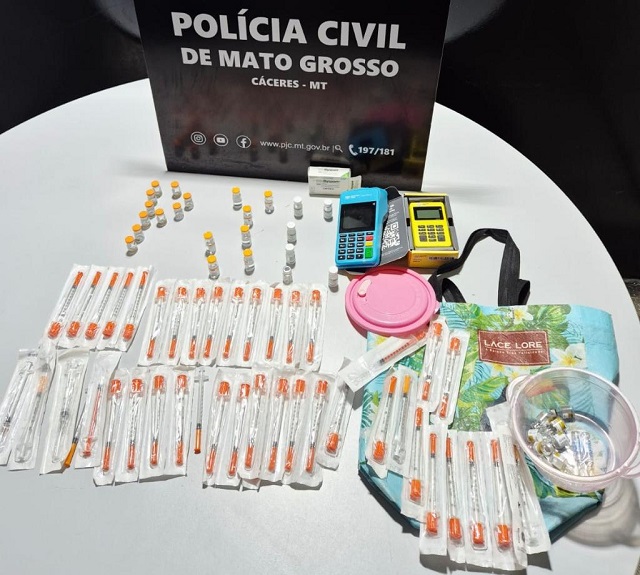 Polícia Civil cumpre buscas e apreende medicamentos emagrecedores importados irregularmente em Cáceres