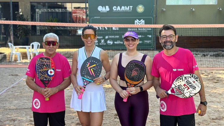 Mais de 200 inscritos participam de campeonato de tênis e beach tennis da advocacia em Cuiabá