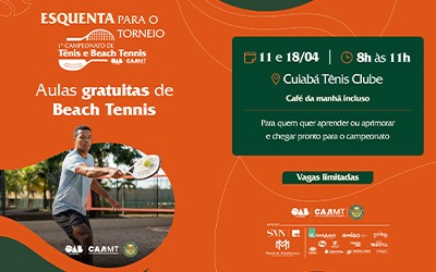 ESPORTE E BEM-ESTAR: CAA/MT promove aulas de beach tennis como preparativo para campeonato da advocacia