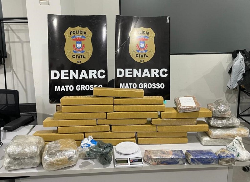 Polícia Civil localiza depósito de entorpecentes em área de mata em Várzea Grande