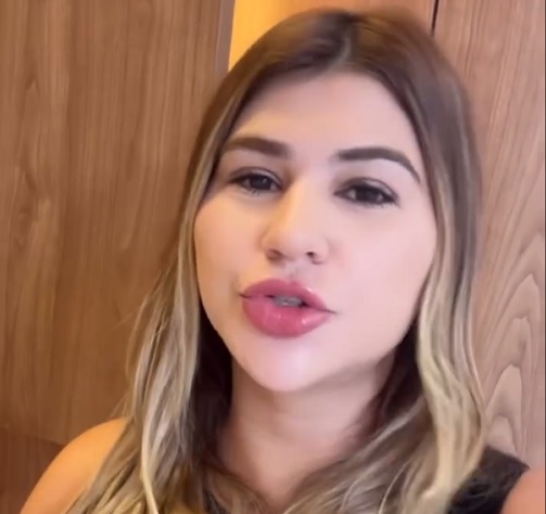 A influencer após receber um TOK TOK em sua residência da Policia Civíl, "diz que a imprensa que é suja"