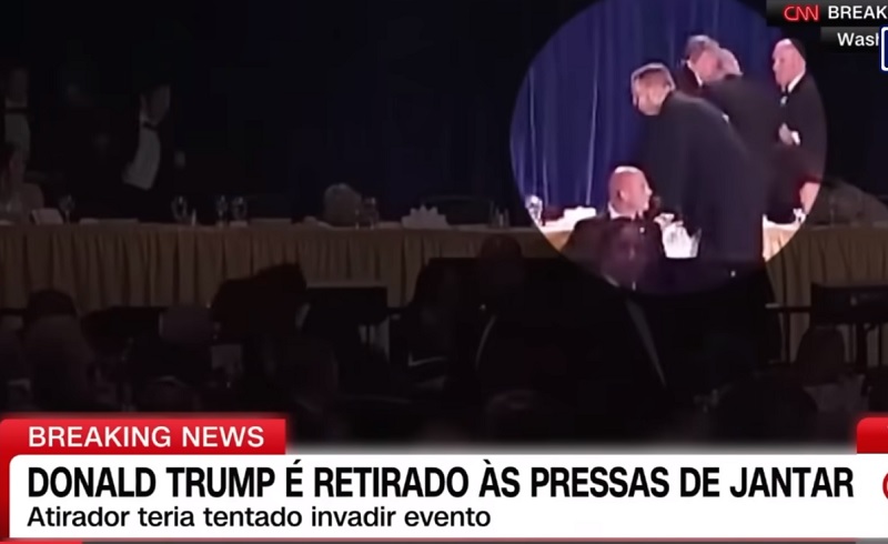 URGENTE!!!! TRUMP É RETIRADO ÀS PRESSAS DA CASA BRANCA APÓS TIROS!!!!!