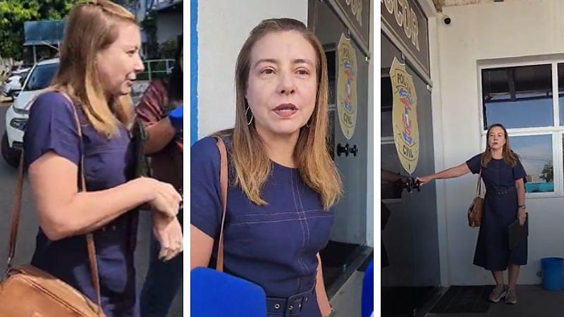Prefeita Flávia Moretti protocola denúncia crime contra presidente da Câmara de VG Wanderley Cerqueira