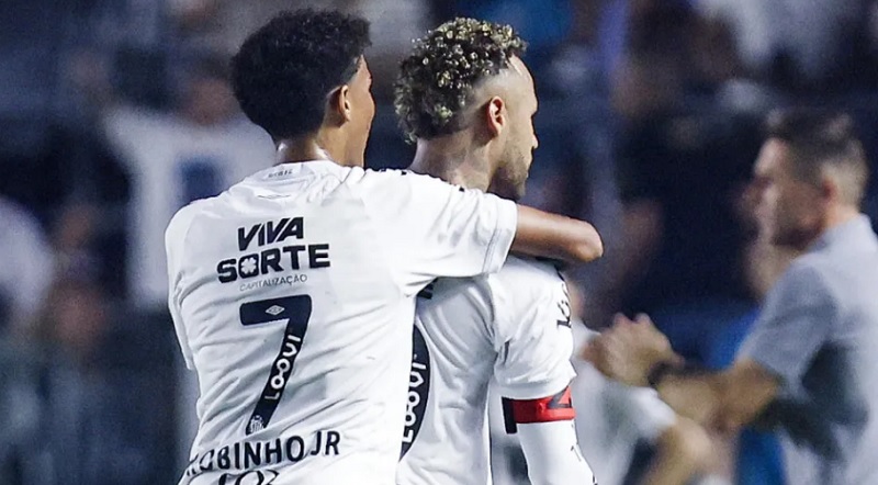 Neymar pede desculpas para Robinho Jr. e ameniza a briga: 'Futebol é assim'