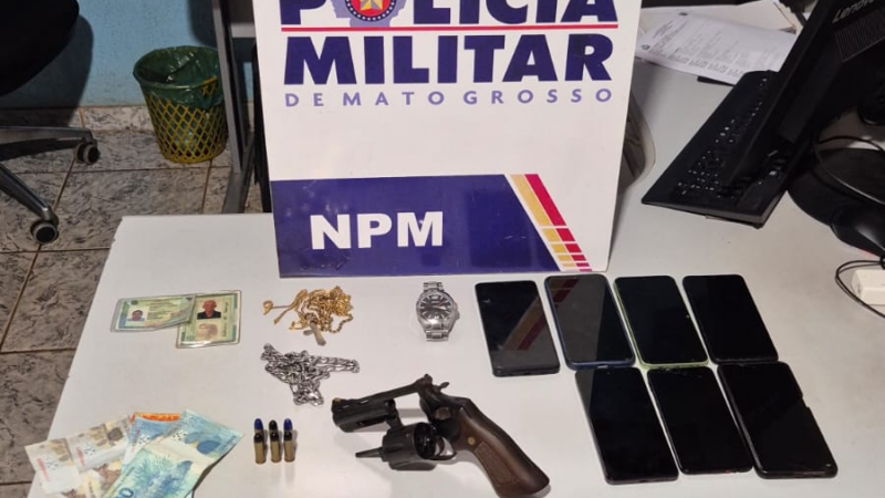 Polícia Militar conduz oito faccionados por ameaça e extorsão em Carlinda