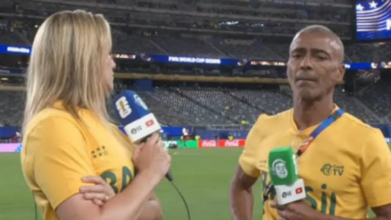Romário manda recado para Fernanda Gentil após fala polêmica