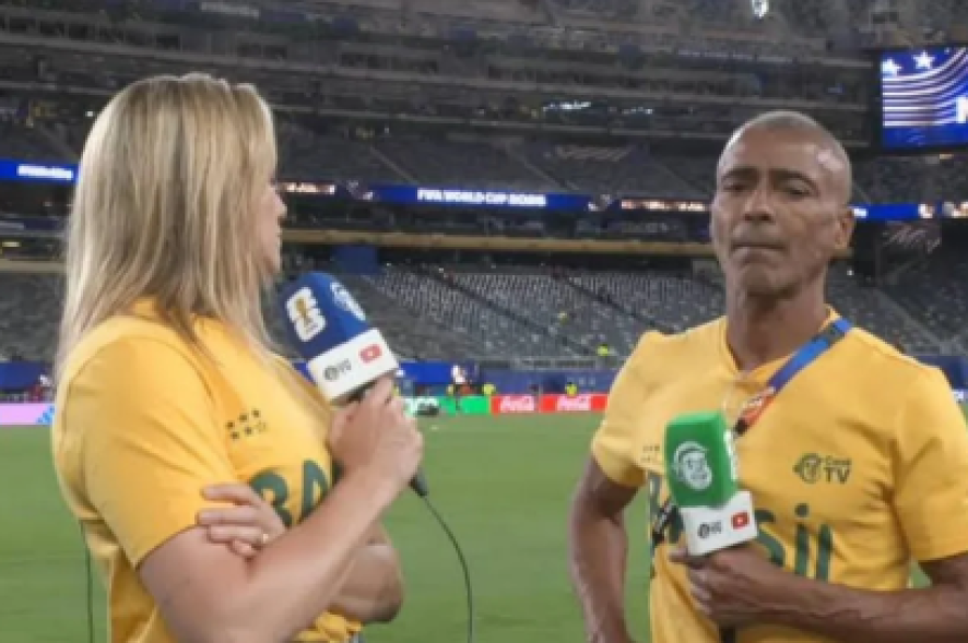 Romário manda recado para Fernanda Gentil após fala polêmica
