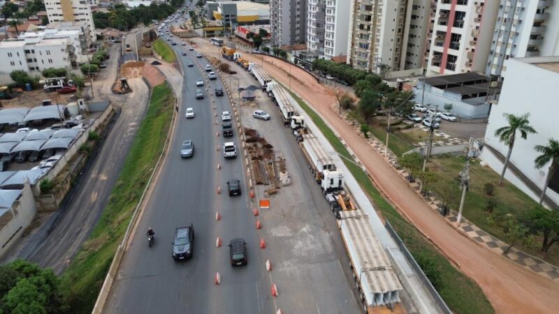 Trânsito na Avenida Miguel Sutil será interrompido neste fim de semana para lançamento de vigas de viaduto