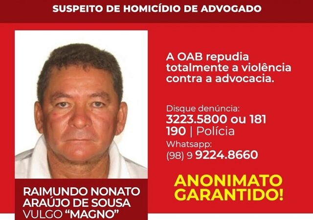 OAB-MT divulga imagem de suposto mandante do assassinato de advogado