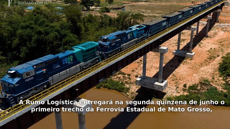 Obra de R$ 5 bi, 1ª etapa de ferrovia inicia fase de testes em MT