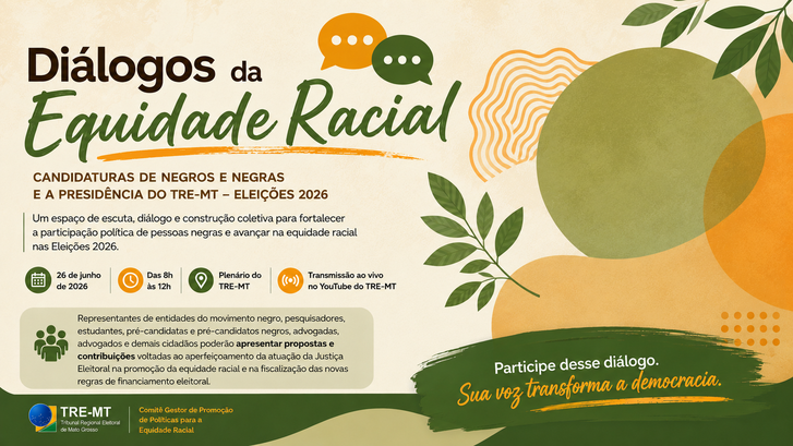 Diálogos pela Equidade Racial: Evento discutirá candidaturas de pessoas negras