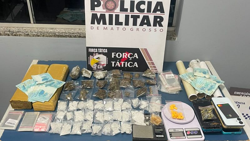 Força Tática prende homem com tabletes de drogas e comprimidos de ecstasy em Sinop