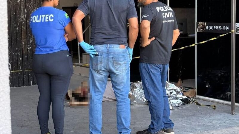 Em Sinop ex-PM é executado a tiros de fuzil em empresa por tentativa de assassinato
