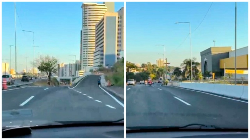 COMPLEXO LEBLON – Trânsito na Miguel Sutil é liberado em duas pistas em frente a Todimo