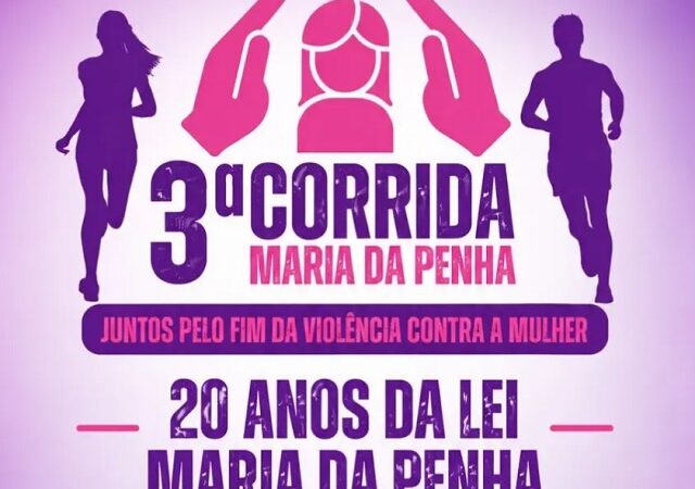 3ª Corrida Maria da Penha será realizada no dia 1º e abre programação do Agosto Lilás em Sinop