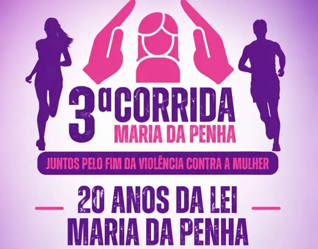 3ª Corrida Maria da Penha será realizada no dia 1º e abre programação do Agosto Lilás em Sinop