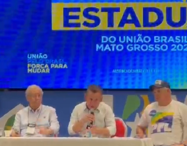 Presidente do União, Mauro Mendes é questionado por correligionários sobre aliança
