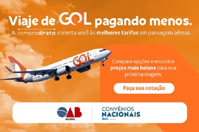 Concad lança parceria que garante condições especiais na compra de passagens da Gol para advocacia