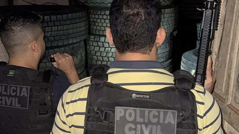 Presos em Várzea Grande integrantes de grupo criminoso de carga de pneus roubada de empresa