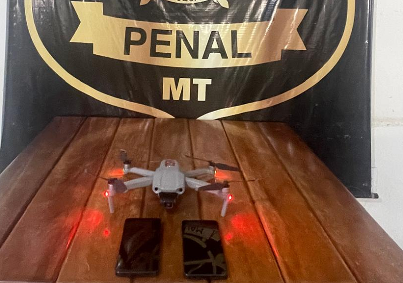 SISTEMA PENITENCIÁRIO – Policiais penais impedem entrada de drone com celulares na Penitenciária Mata Grande