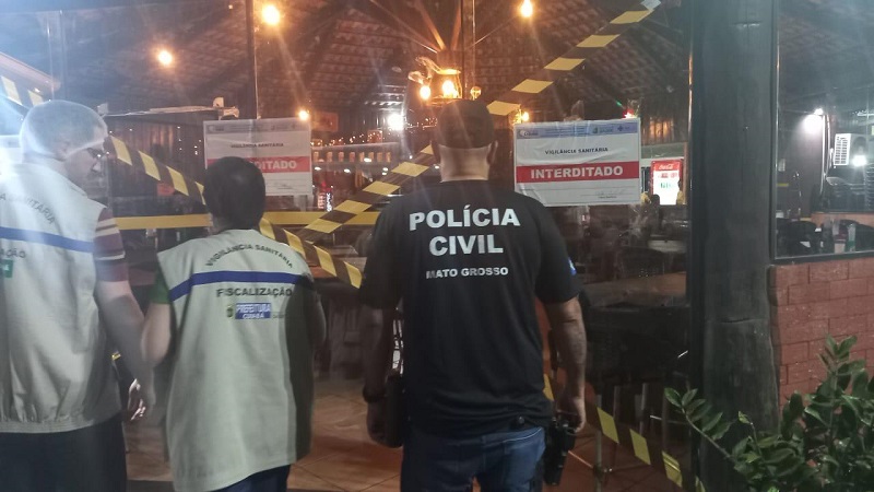 FISCALIZAÇÃO – Polícia Civil e Vigilância Sanitária interditam pela terceira vez restaurante na Capital