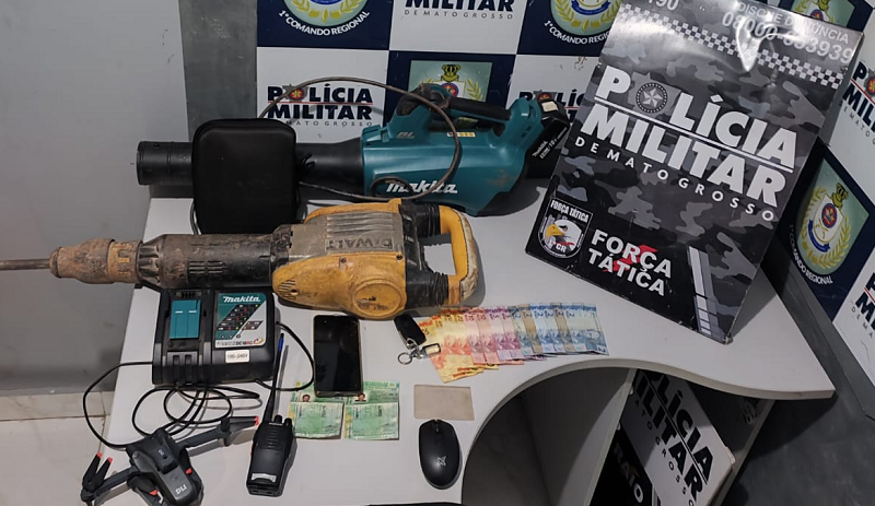 TRABALHO OSTENSIVO: Força Tática prende suspeito de integrar quadrilha especializada em roubos de fios de cobre em Cuiabá