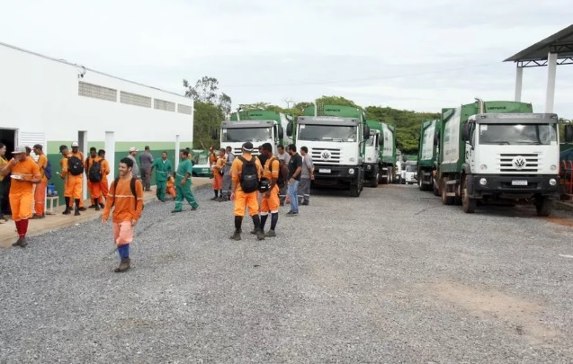 Trabalhadores denunciam descumprimento de acordo pela empresa Locar e promovem paralisação parcial na coleta de lixo em Cuiabá