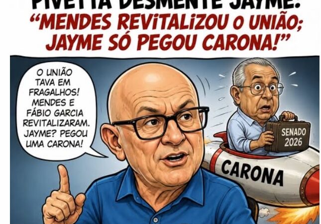 Governador Pivetta rebate Jayme Campos em projeto politico
