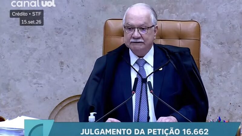 Fachin lê relatório sobre inquérito que pode abrir investigação contra Alexandre de Moraes; íntegra