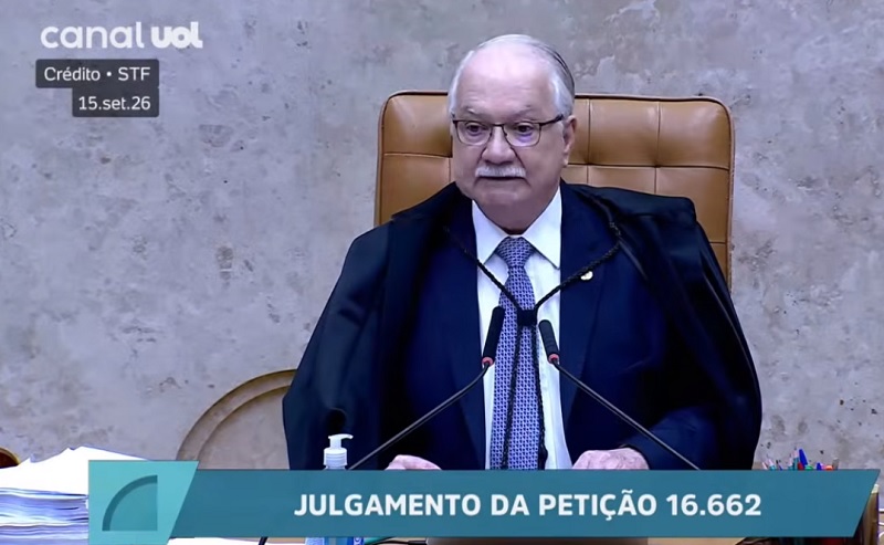 Fachin lê relatório sobre inquérito que pode abrir investigação contra Alexandre de Moraes; íntegra