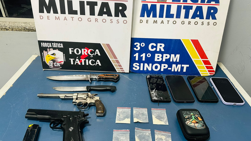 AÇÃO RÁPIDA – Força Tática prende dois homens e resgata vítima mantida em cárcere em Sinop