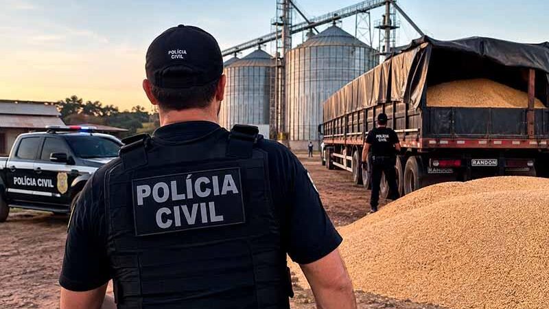 OPERAÇÃO ZIRA’A – Polícia Civil cumpre ordens judiciais em investigação sobre furto de cargas de soja no Oeste de MT