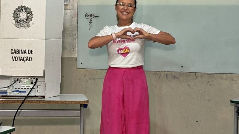 Natasha afirmou convicta que disputará o segundo turno, cita pesquisas